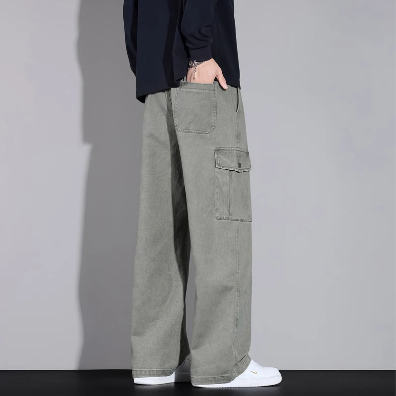 Herren Cargo-Hose im weiten Relaxed-Fit mit Tunnelzugbund und Mehrfachtaschen Nord Taschen