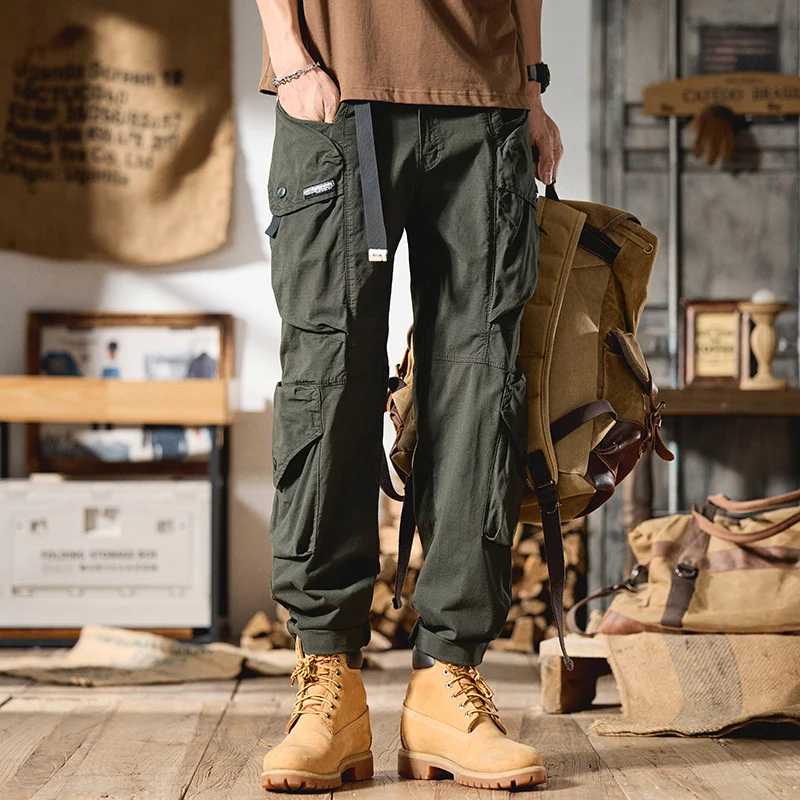 Herren Cargo-Hose im Utility-Stil mit verstärkten Knien und verstellbarem Saum Nord Taschen
