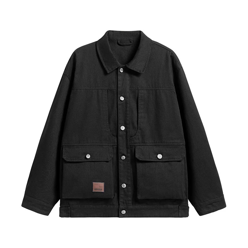 Herren Canvas-Utility Overshirt mit großen Pattentaschen und entspanntem Schnitt Nord Taschen