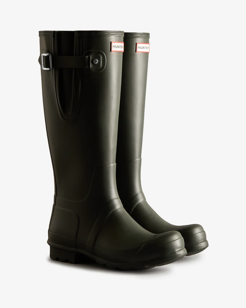 Tall Side Adjustable Wellington Gummistiefel Schwarz (Herren)