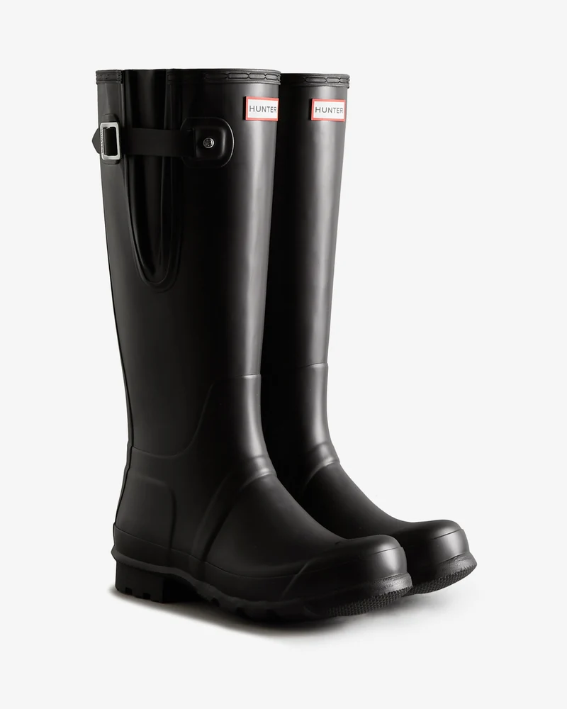 Tall Side Adjustable Wellington Gummistiefel Schwarz (Herren)