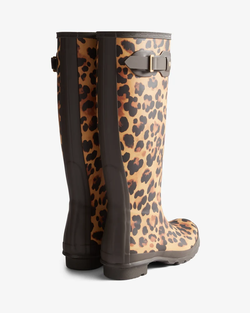 Original Tall Leopard Print Gummistiefel (Damen)