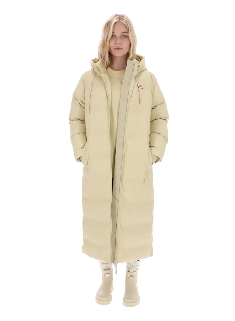 Elements Hutchison PU Sonic Welded Long Puffer Jacke Weiß (Damen)