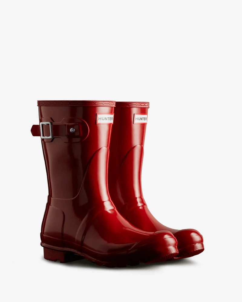 Original Short Gloss Gummistiefel Rot (Damen)