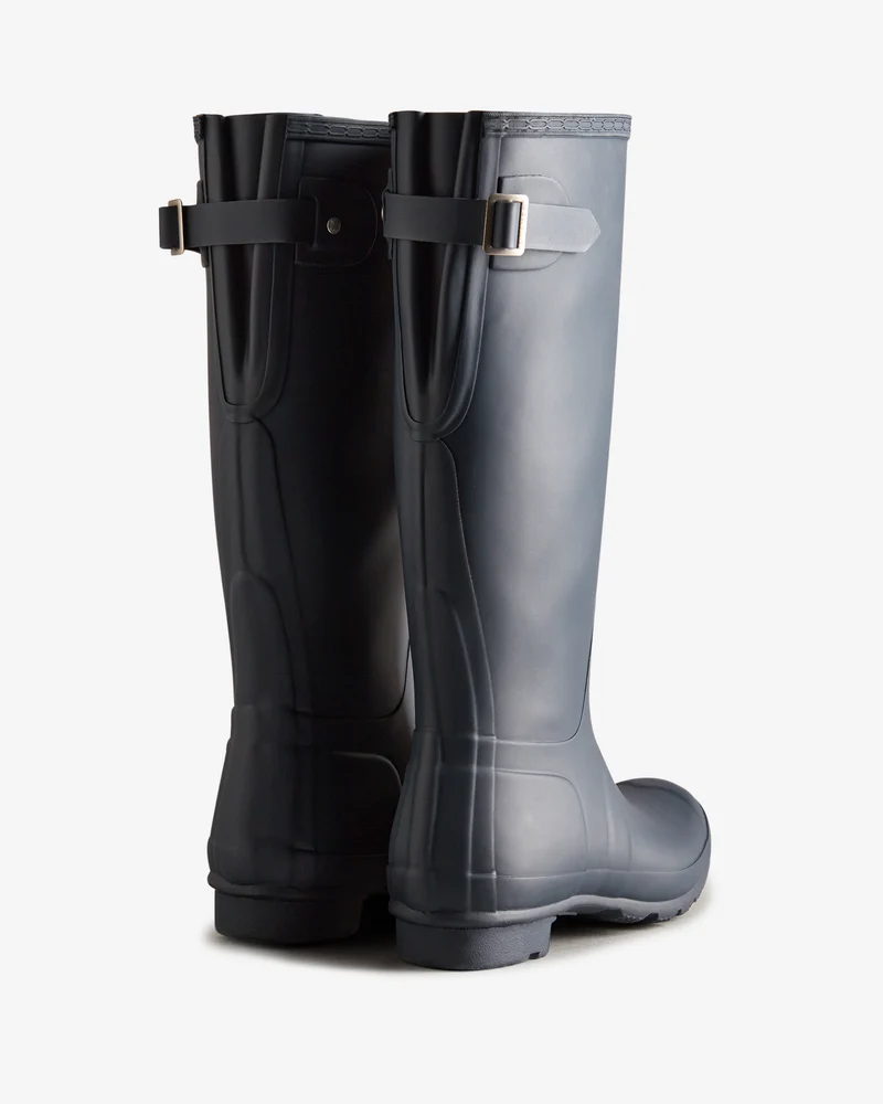 Tall Back Adjustable Wellington Gummistiefel Dunkelblau (Damen)
