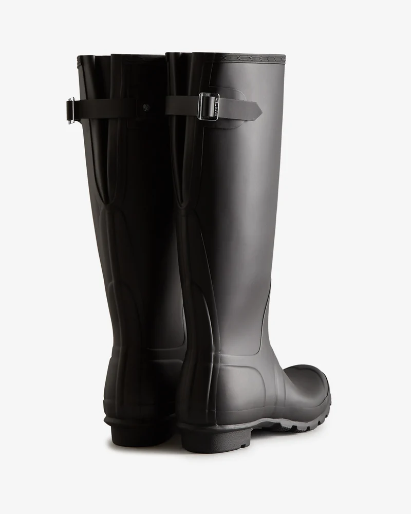 Tall Back Adjustable Wellington Gummistiefel Schwarz (Damen)