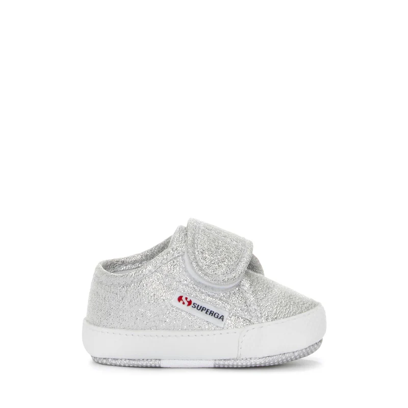 4006 BABY STRAP LAME - Sneakers - Low Cut - Girl - Grey Silver