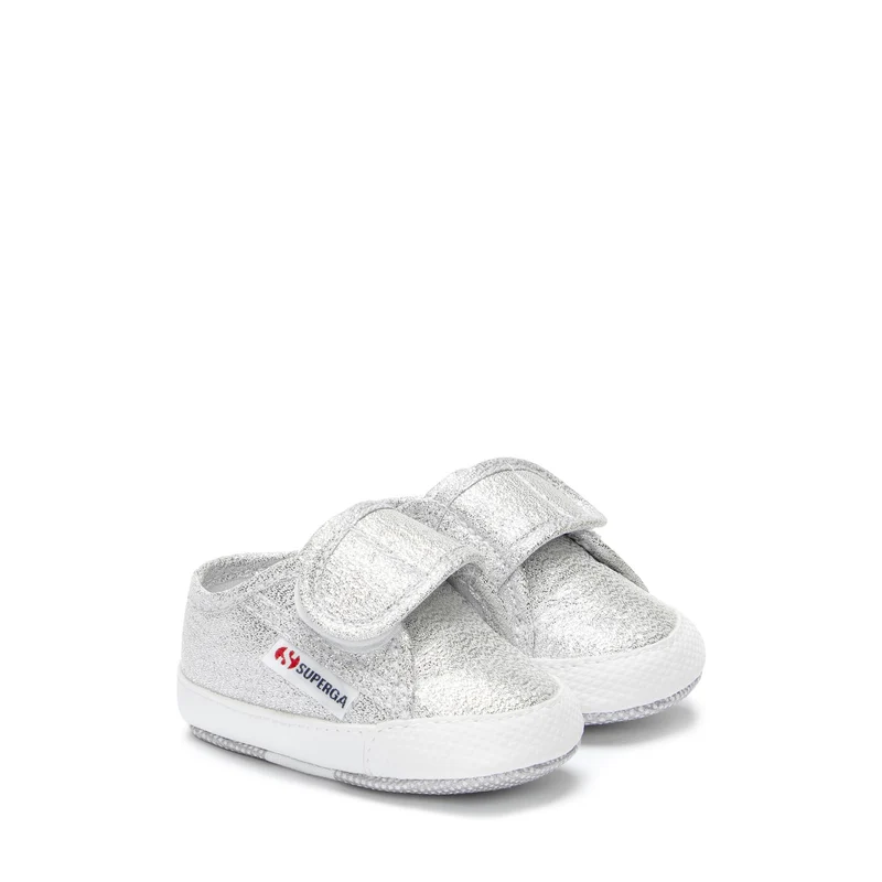 4006 BABY STRAP LAME - Sneakers - Low Cut - Girl - Grey Silver