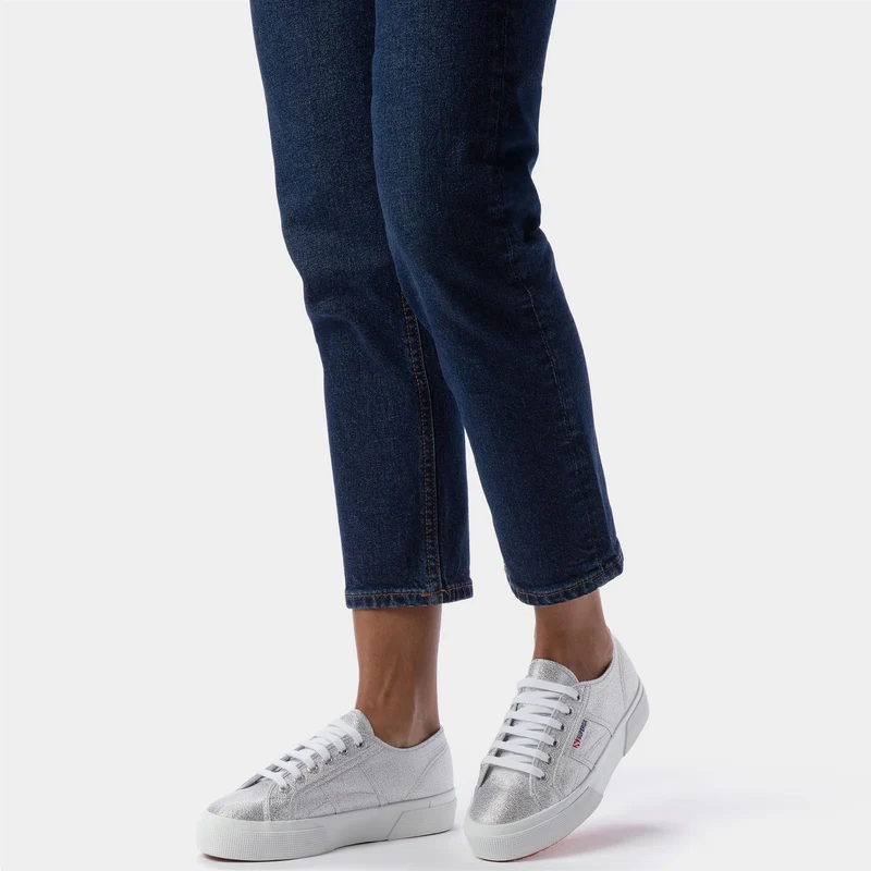 2740 PLATFORM LAME - Lady Shoes - Wedge - Woman - Grey Silver