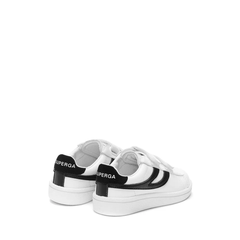 4832 KIDS STRAPS MATCH - Sneakers - Low Cut - Kid unisex - White-Black