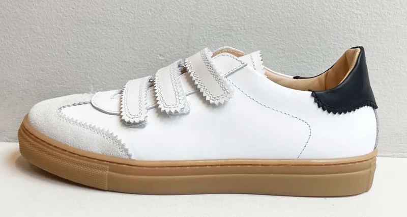 Sneaker Klettverschluss Damen Weiß – Marie Morenz
