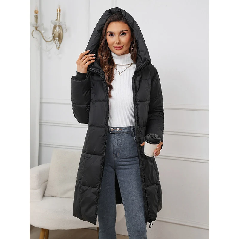 Damen nan taillierter Longpuffer mit winddichter Membran, wärmender Thermofüllung und verlängerter Rückenpartie Nord Taschen