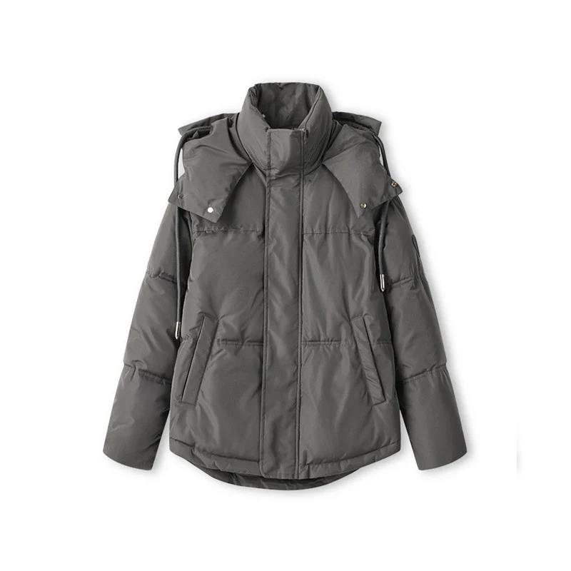 Damen nan oversized gesteppte Winterjacke mit Kapuze und Thermowattierung Nord Taschen