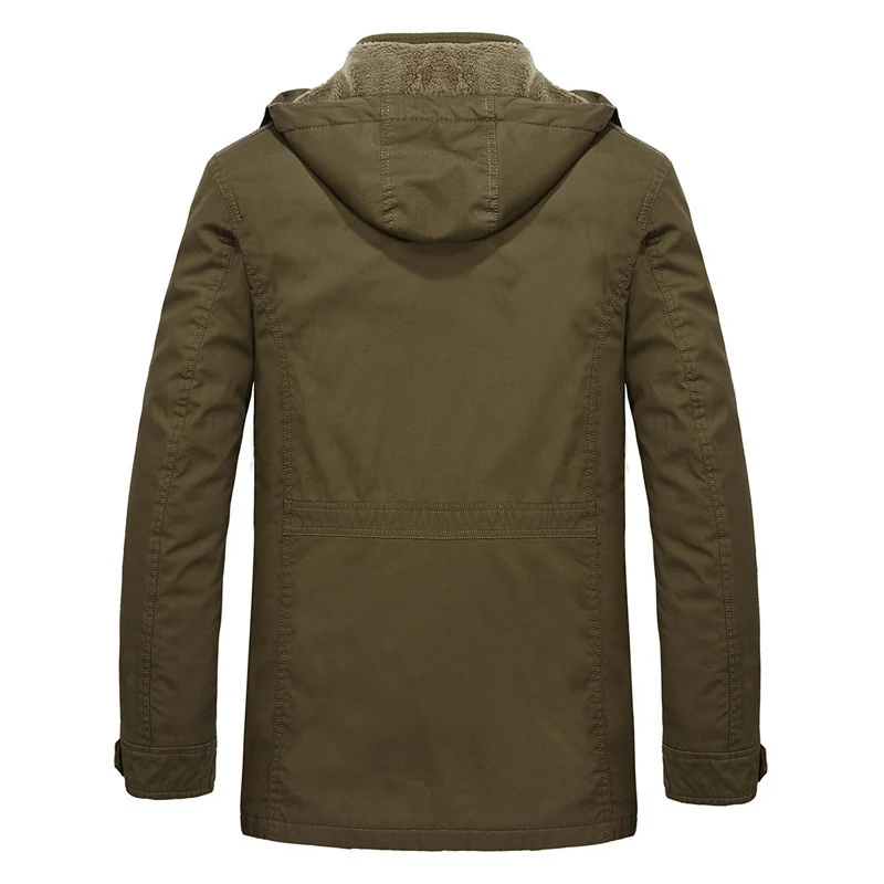 Herren Feldparka mit Teddyfutter und verstellbarer Kapuze Nord Taschen