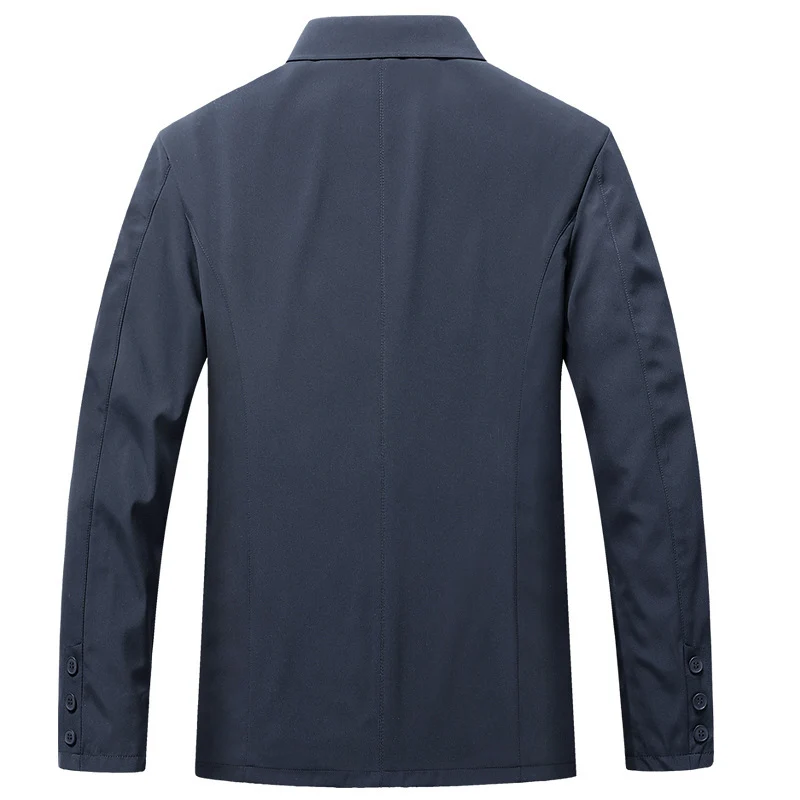 Herren elegantes leichtes City-Sakko im Blouson-Stil mit Hemdkragen und gefüttertem Innenfutter Nord Taschen