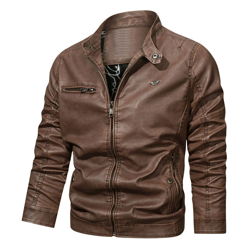 Herren Denim-Blouson im Pilotenstil mit tailliertem Schnitt, Reißverschlusstaschen und Steppdetails Nord Taschen
