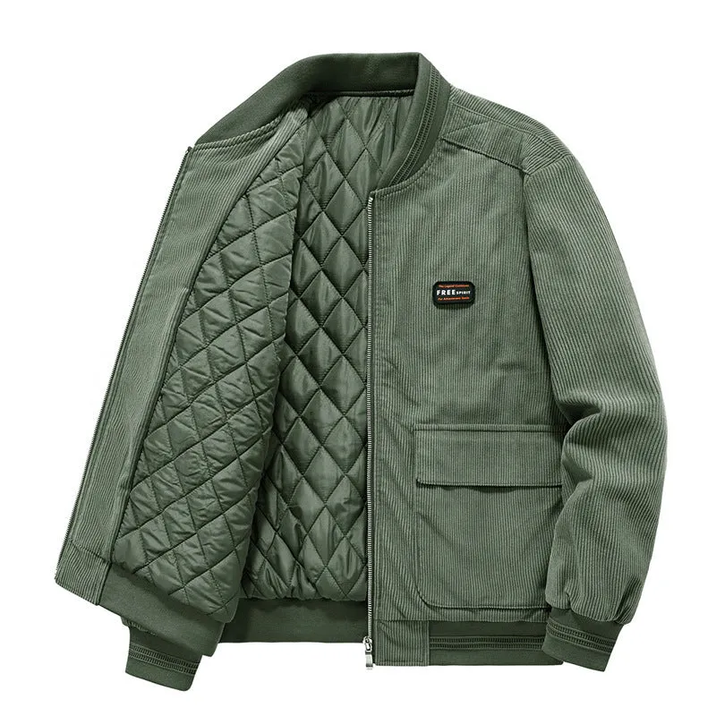 Herren Cordblouson mit gesteppter Thermo-Innenfüllung Nord Taschen