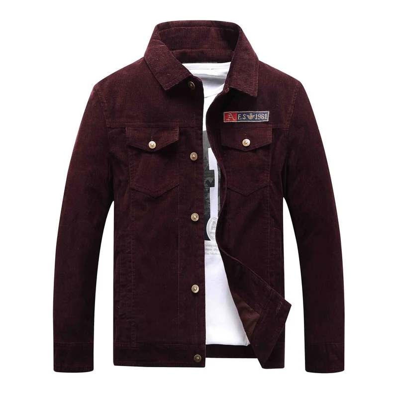 Herren Cord‑Truckerjacke mit Teddyfutter und aufgesetzten Brusttaschen Nord Taschen