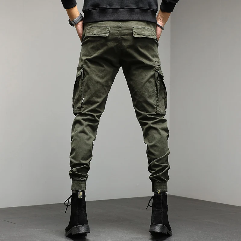Herren Cargo-Joggerhose mit Multifunktionalen Taschen, verstärkten Kniepartien und elastischen Bündchen Nord Taschen
