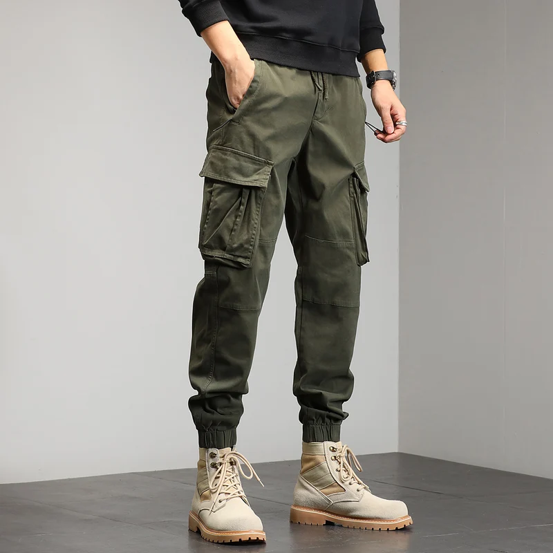 Herren Cargo-Joggerhose mit Multifach-Taschen und Kordelzug Nord Taschen