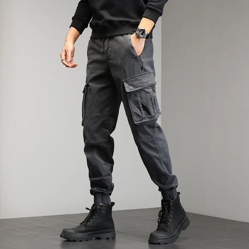 Herren Cargo-Joggerhose mit Multifach-Taschen und Kordelzug Nord Taschen