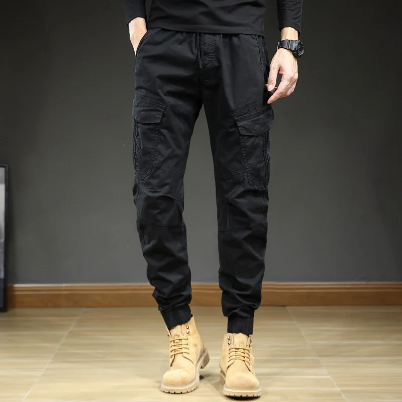 Herren Cargo-Joggerhose mit Multifach-Taschen und Kordelzug Nord Taschen