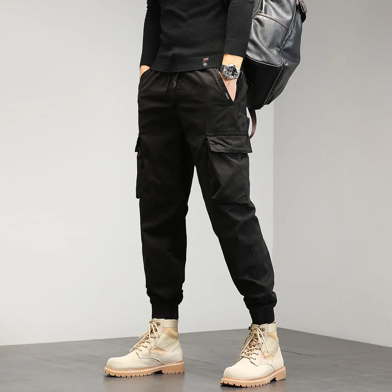 Herren Cargo-Joggerhose mit Multifach-Taschen und Kordelzug Nord Taschen