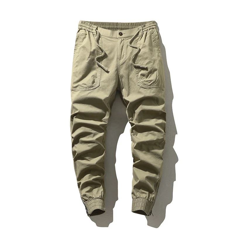 Herren Cargo-Joggerhose mit elastischem Saum, Tunnelzug und Utility-Pattentaschen Nord Taschen