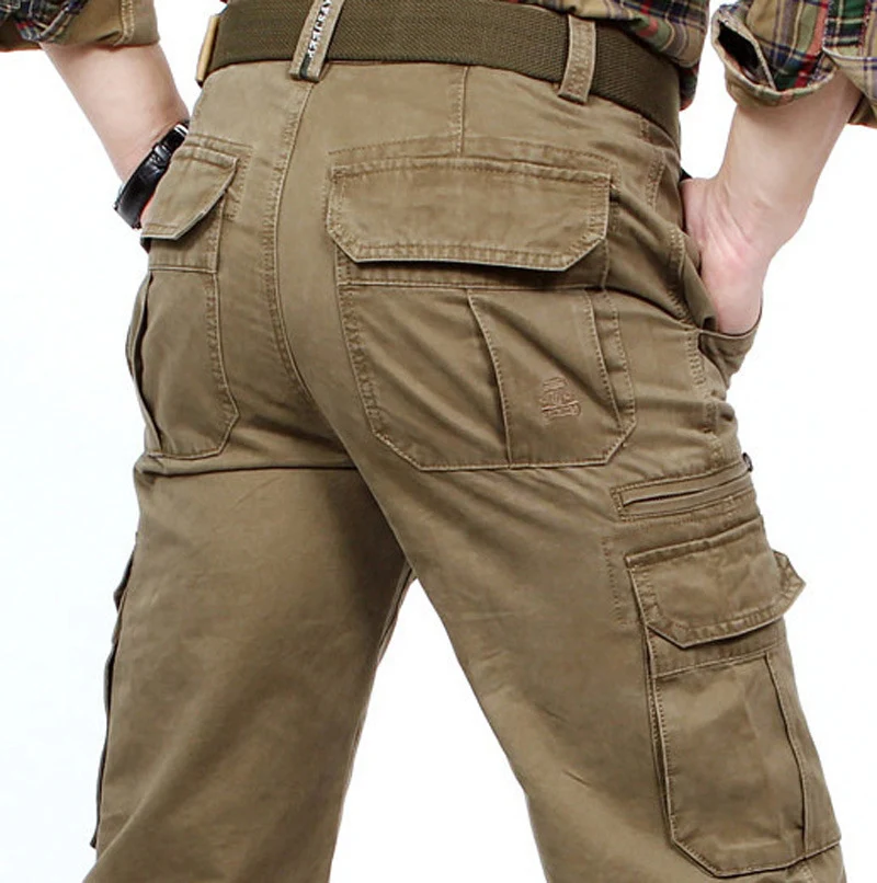 Herren Cargo-Hose im Utility-Stil mit Mehrfach-Taschen und verstärkten Knien Nord Taschen