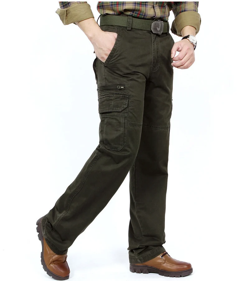 Herren Cargo-Hose im Utility-Stil mit Mehrfach-Taschen und verstärkten Knien Nord Taschen