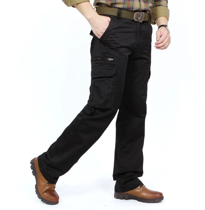 Herren Cargo-Hose im Utility-Stil mit Mehrfach-Taschen und verstärkten Knien Nord Taschen