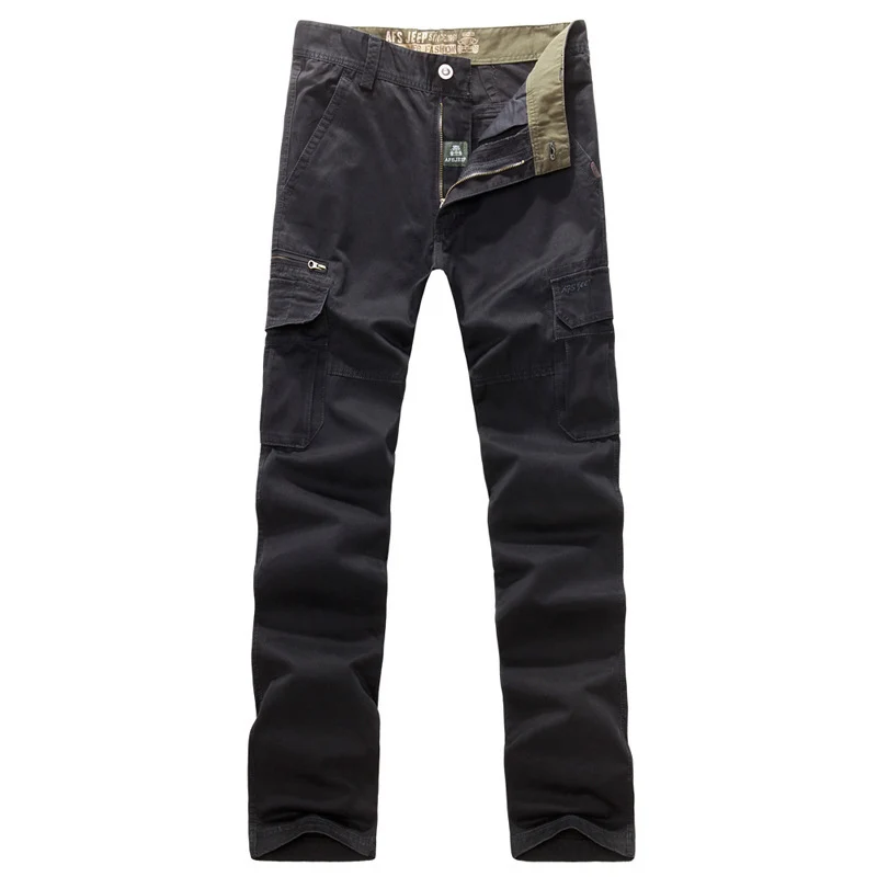 Herren Cargo-Hose im Utility-Stil mit Mehrfach-Taschen und verstärkten Knien Nord Taschen