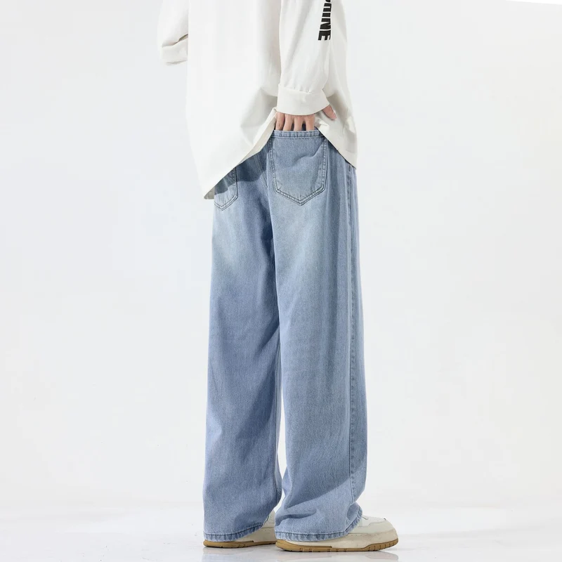 Herren Extraweite Baggy-Jeans mit extra langer Saumkante und dezenter Repair-Optik Nord Taschen