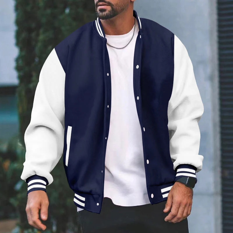 Herren Sportliche Collegejacke