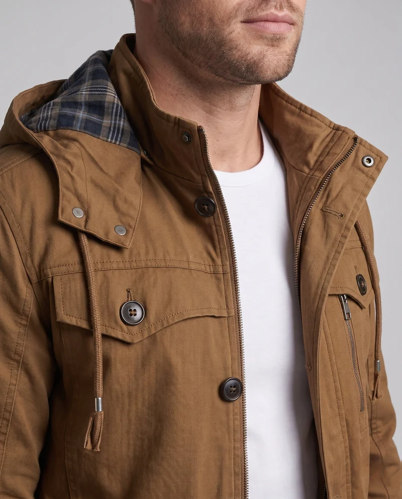 Herren Freizeit Parka Jacke Nord Taschen