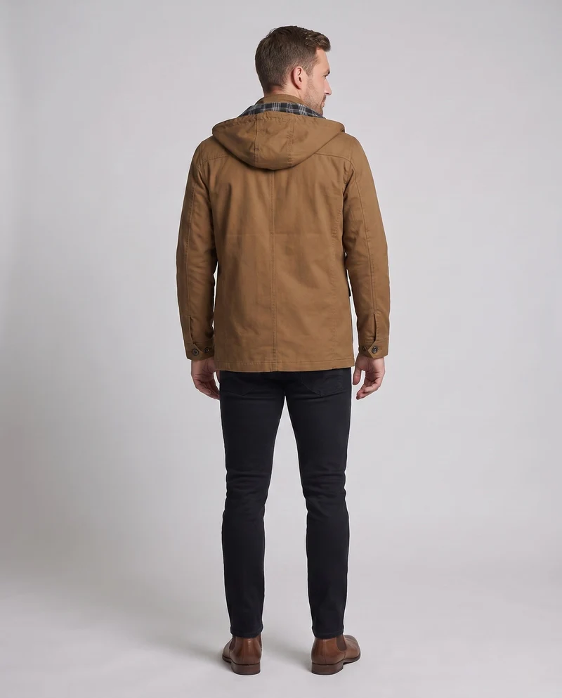 Herren Freizeit Parka Jacke Nord Taschen
