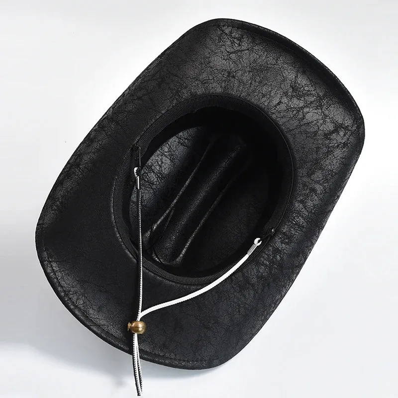 Cowboyhut mit Knochenperlenbesatz