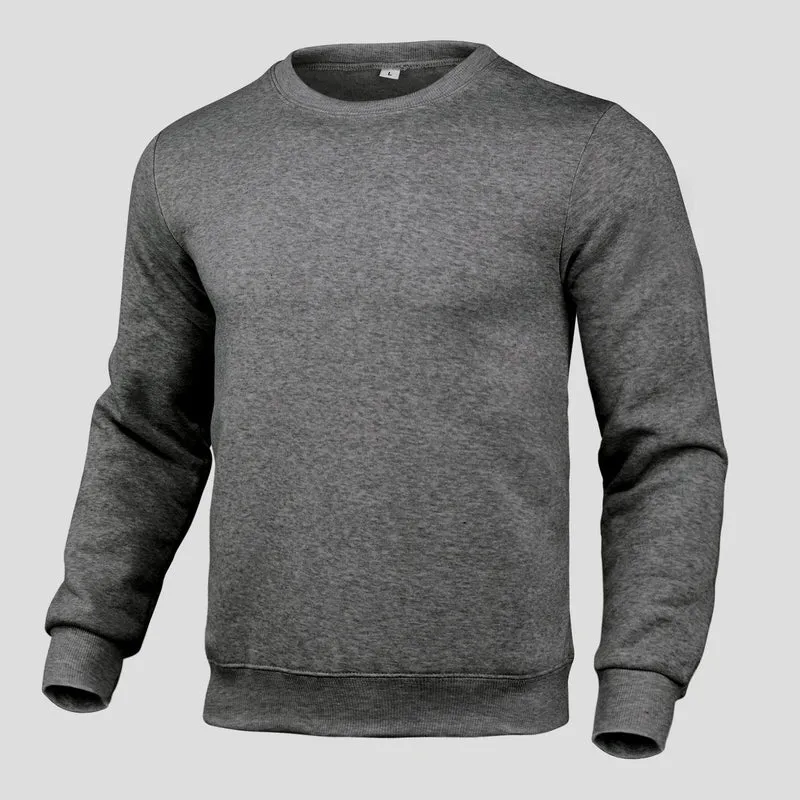 Herren Komfortabler Rundhals-Pullover aus hochwertigem Baumwollmix