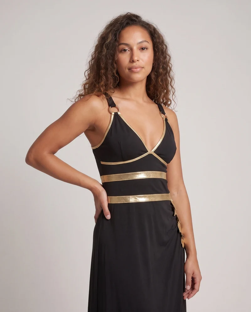 Damen Antike Griechische Abendkleid Nord Taschen