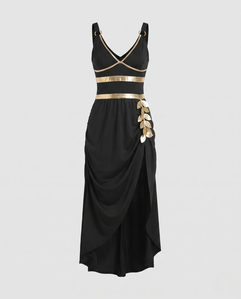 Damen Antike Griechische Abendkleid Nord Taschen