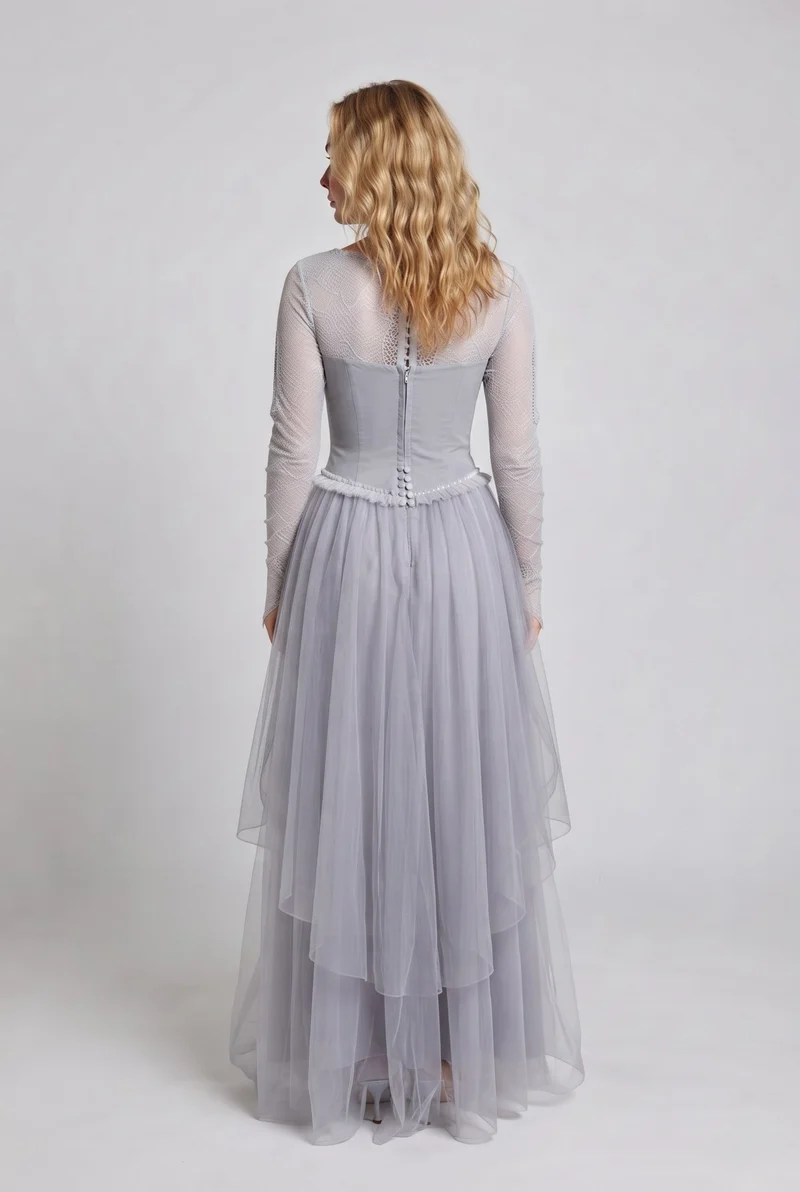 Frauen elegantes Hochzeitskleid Nord Taschen
