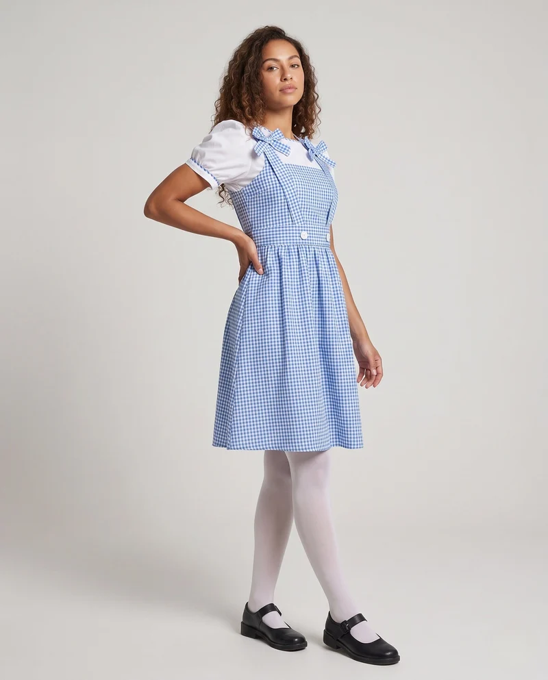 Damen Freizeitkleid mit kariertem Muster Nord Taschen