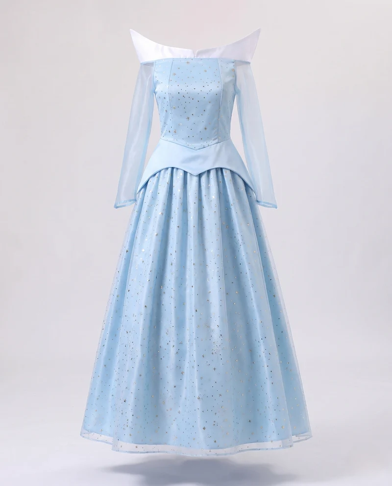 Damen Märchenballkleid mit transparenten Ärmeln Nord Taschen