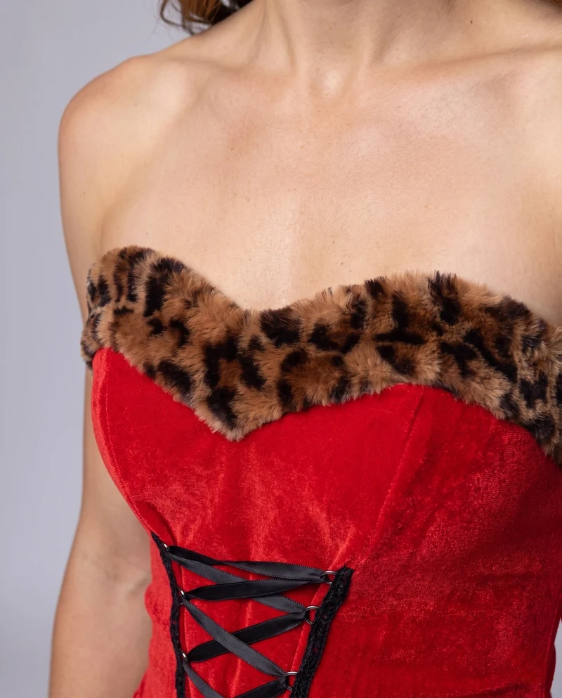 Damen Verspielt Sexy Kostüm Kleid Nord Taschen