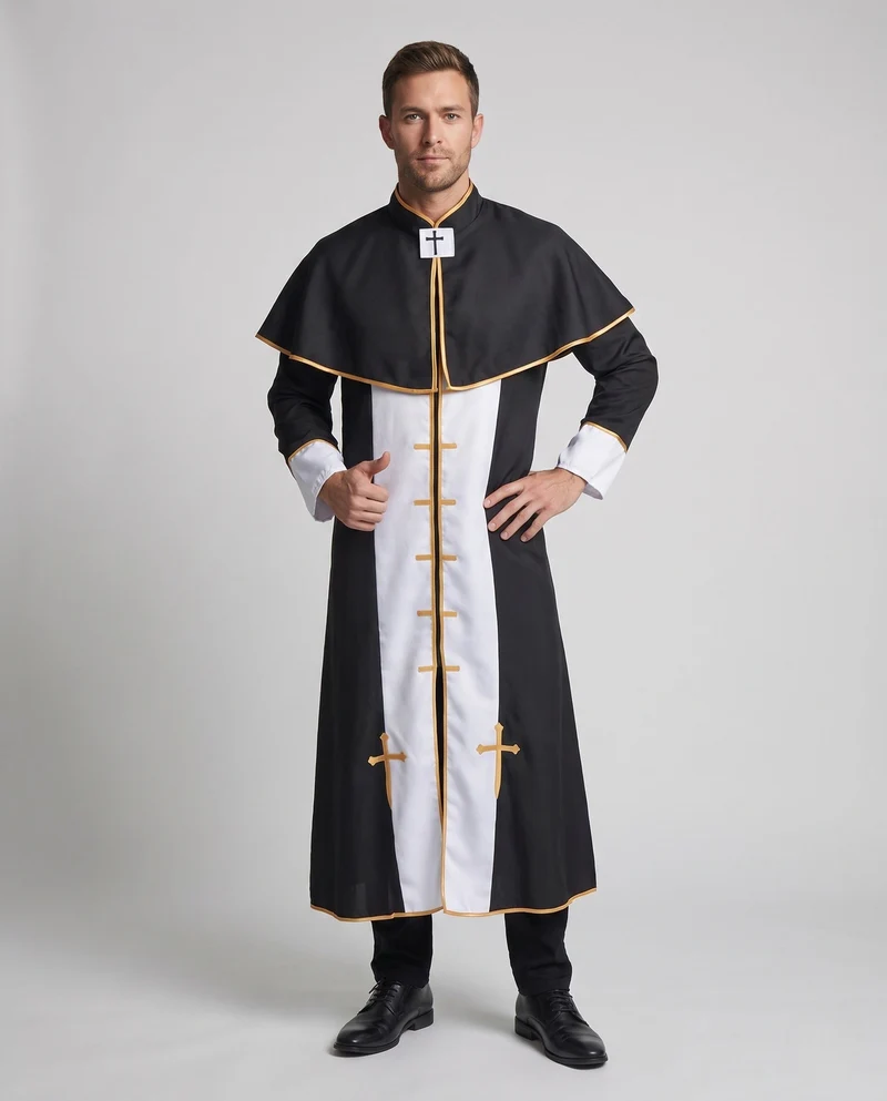 Männer Kostüm als Priester Nord Taschen