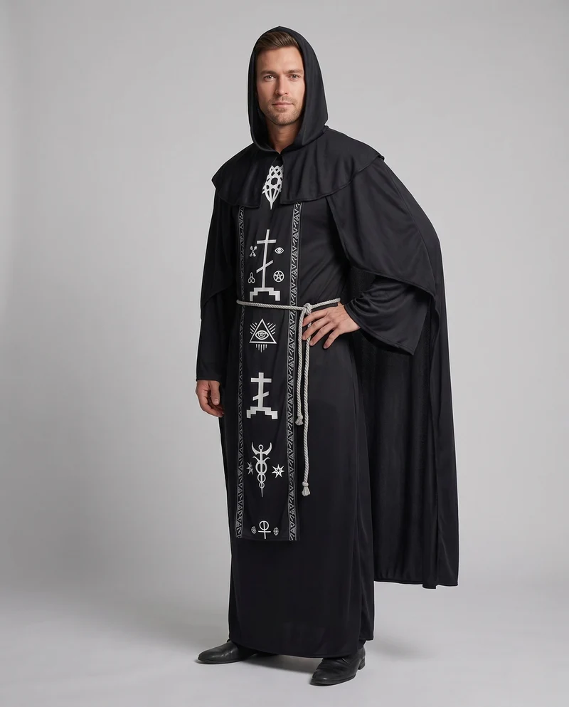 Männliches mystisches Ritualkostüm Nord Taschen