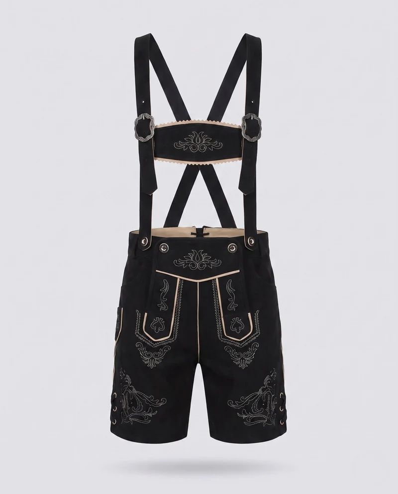 Herren Trachten Shorts mit aufwendiger Stickerei Nord Taschen