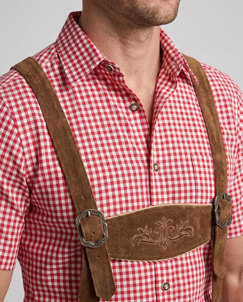 Herren Trachten Shorts mit aufwendiger Stickerei Nord Taschen