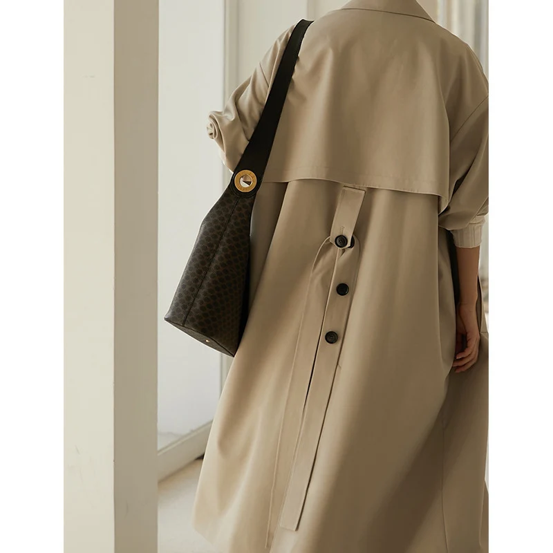 Damen Elegante und bequeme Trenchcoat Nord Taschen