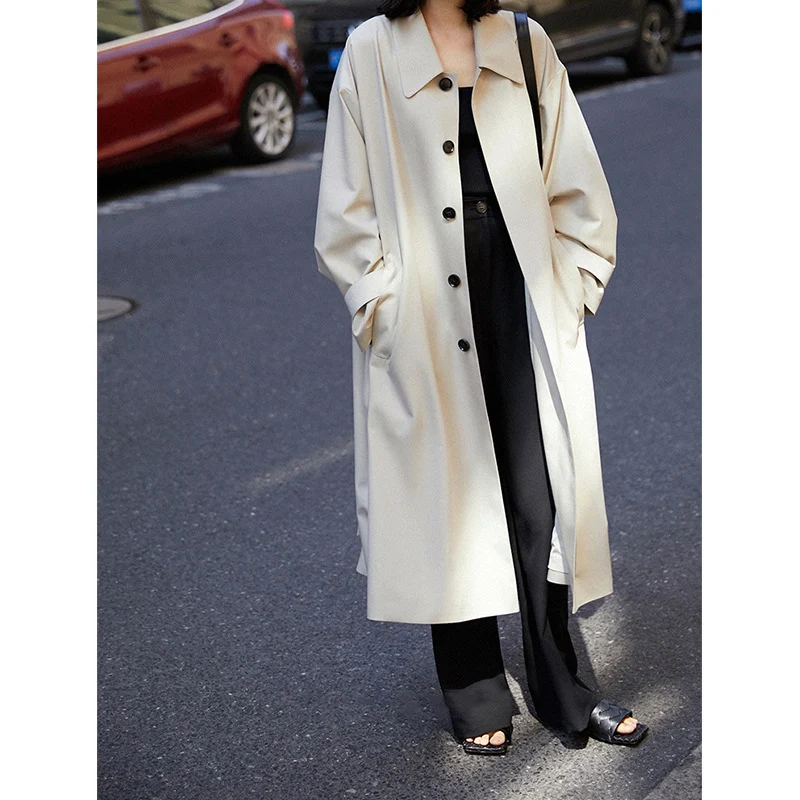 Damen Elegante und bequeme Trenchcoat Nord Taschen